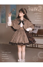 Honey Machine Little Detective Cape and Skirt Set(Leftovers Stock/Full Payment Without Shipping)